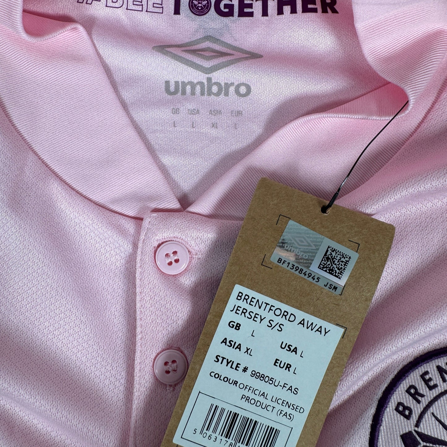 Brentford 2024/2025 Away Football Shirt Large BNWT