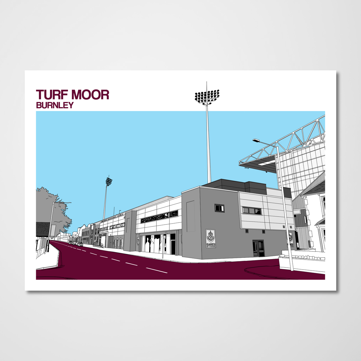 Burnley FC Art Print of Turf Moor