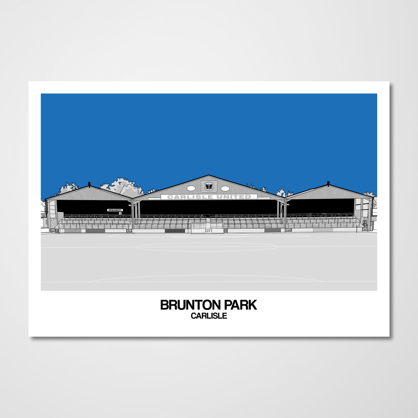 Carlisle United Football Club Posters of Brunton Park