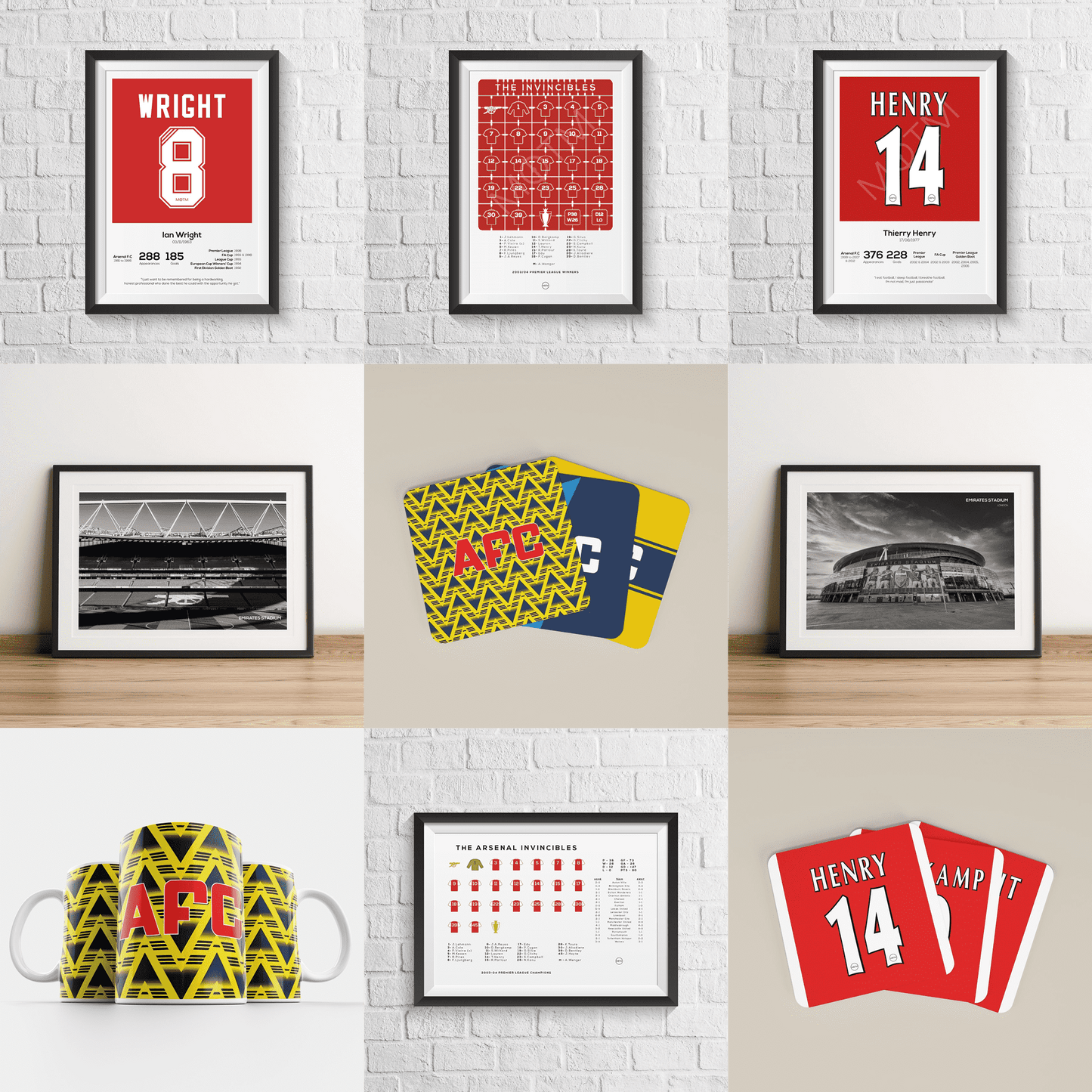 Thierry Henry Stats & Poem Print