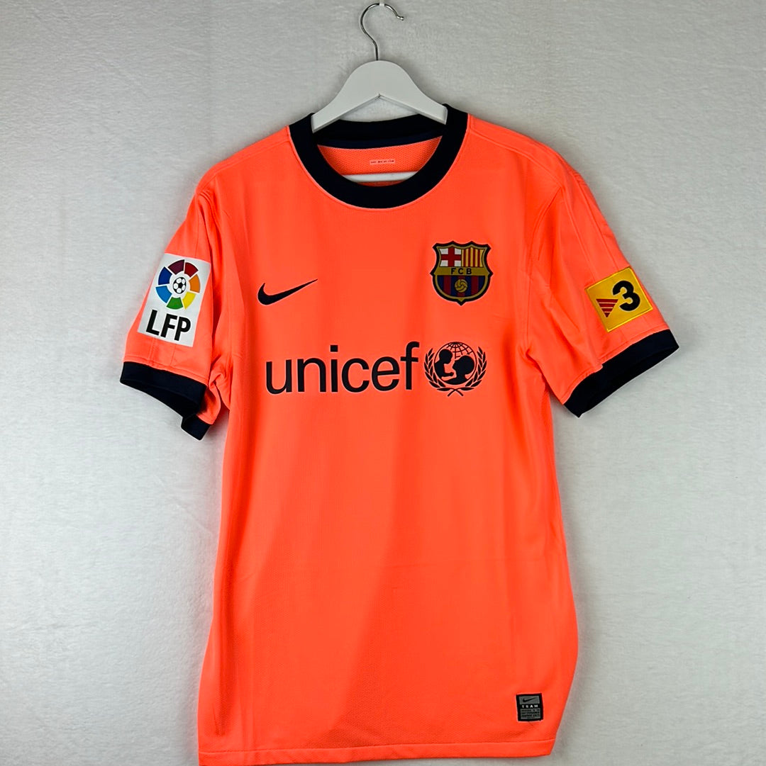 Barcelona 2009/2010 Player Issue Away Shirt - Bojan 11 - La Liga
