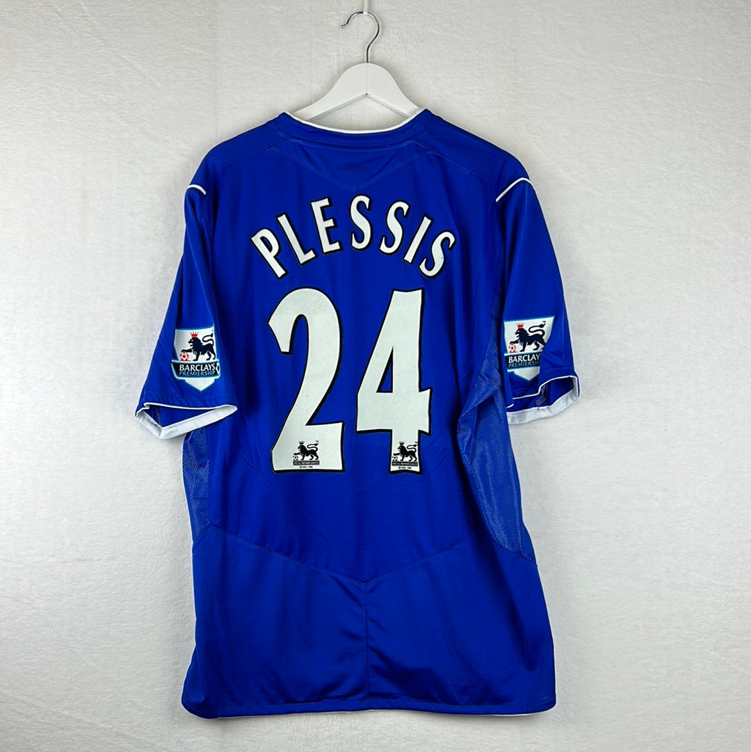 Everton 2004-2005 Player Issue Home Shirt - Plessis 24