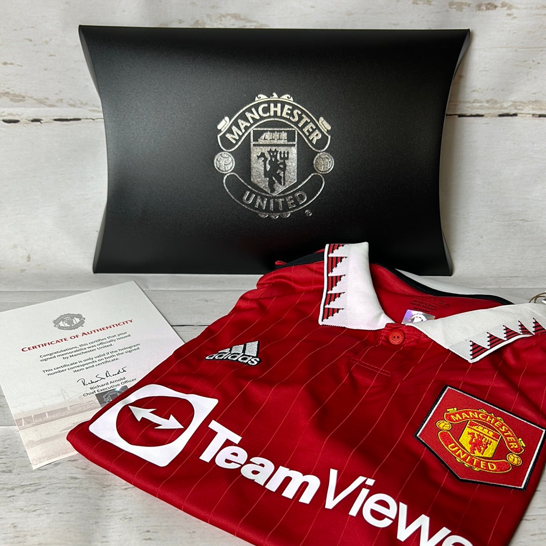 Manchester United 2022/2023 Signed Home Shirt - Rashford - MUFC COA