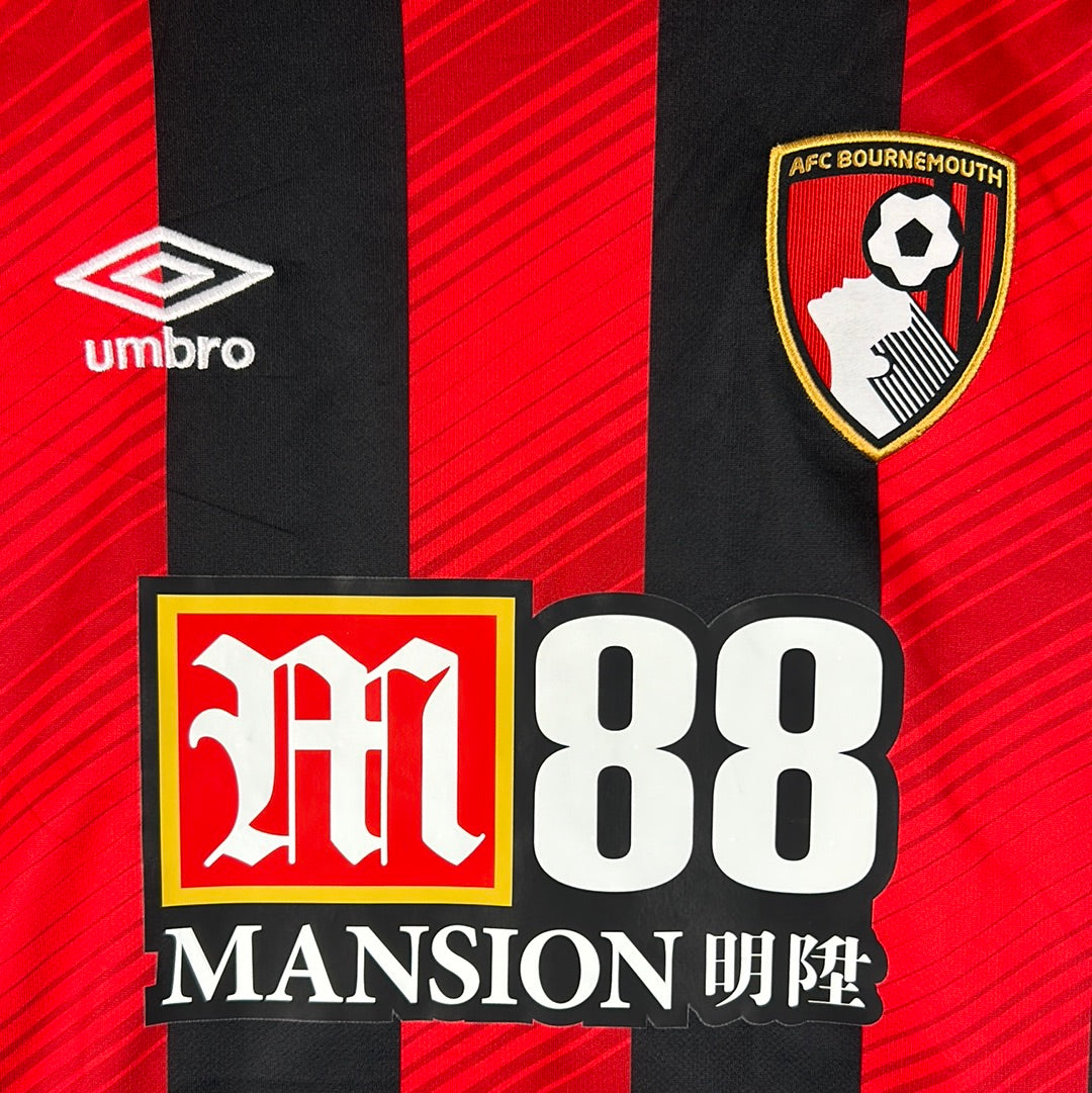 Bournemouth 2019/2020 Match Worn/ Issued Home Shirt - Fraser 24