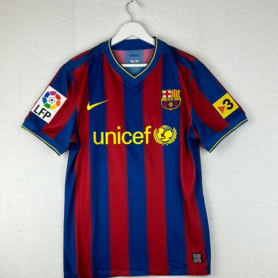 Barcelona 2009/2010 Player Issue Home Shirt - Jonathan 28