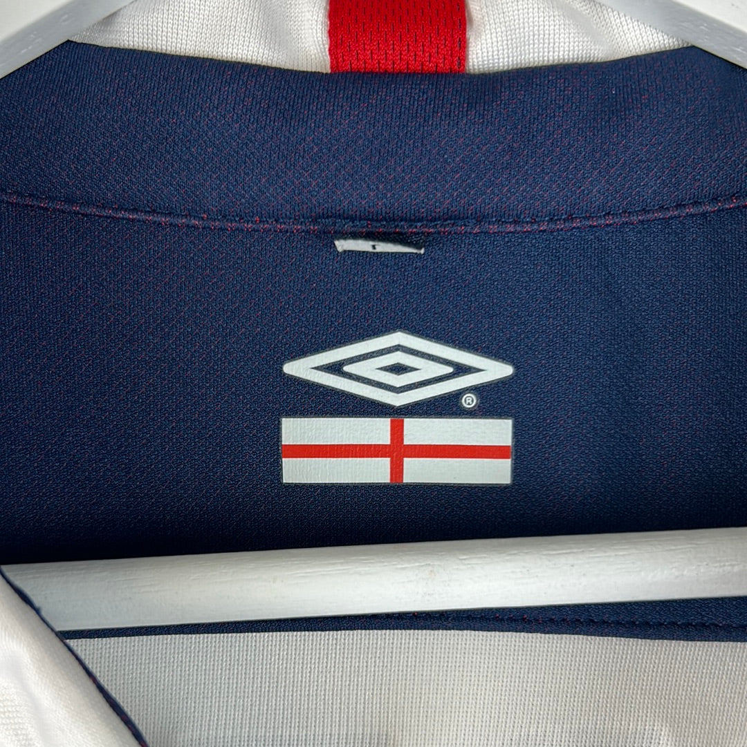 England Match Worn 2004 Home Shirt - Hargreaves 18 - Photo Match Proof - Player shirt