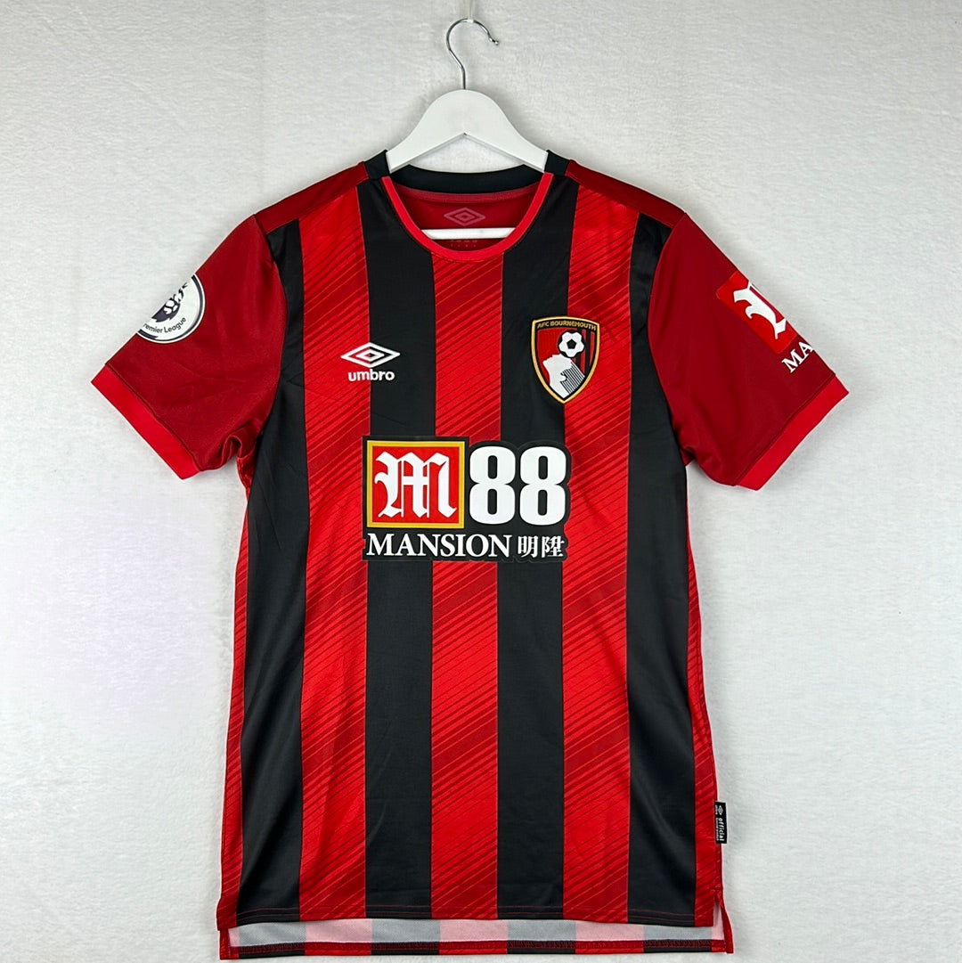 Bournemouth 2019/2020 Match Worn/ Issued Home Shirt - Fraser 24