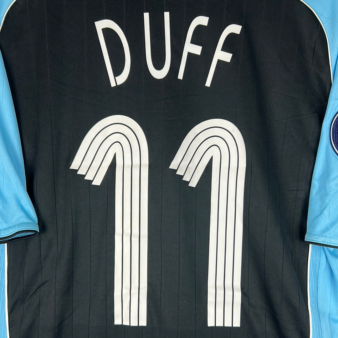 Newcastle United 2006/2007 Matchworn Shirt - Duff 11 - UEFA Cup