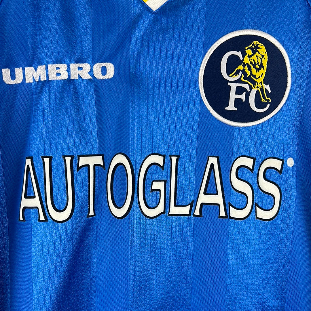 Chelsea 1997/1998 Long Sleeve Home Shirt - DI MATTEO - Excellent Condition