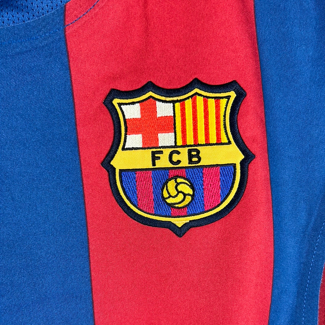 Barcelona 2004/2005 Player Issue Home Shirt - Sylvinho 4