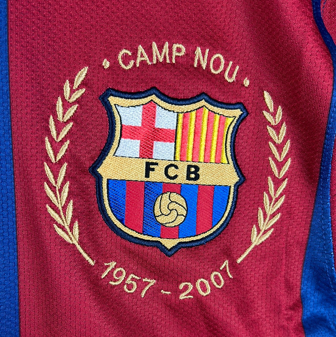 Barcelona 2007/2008 Player Issue Home Shirt - Milito 3