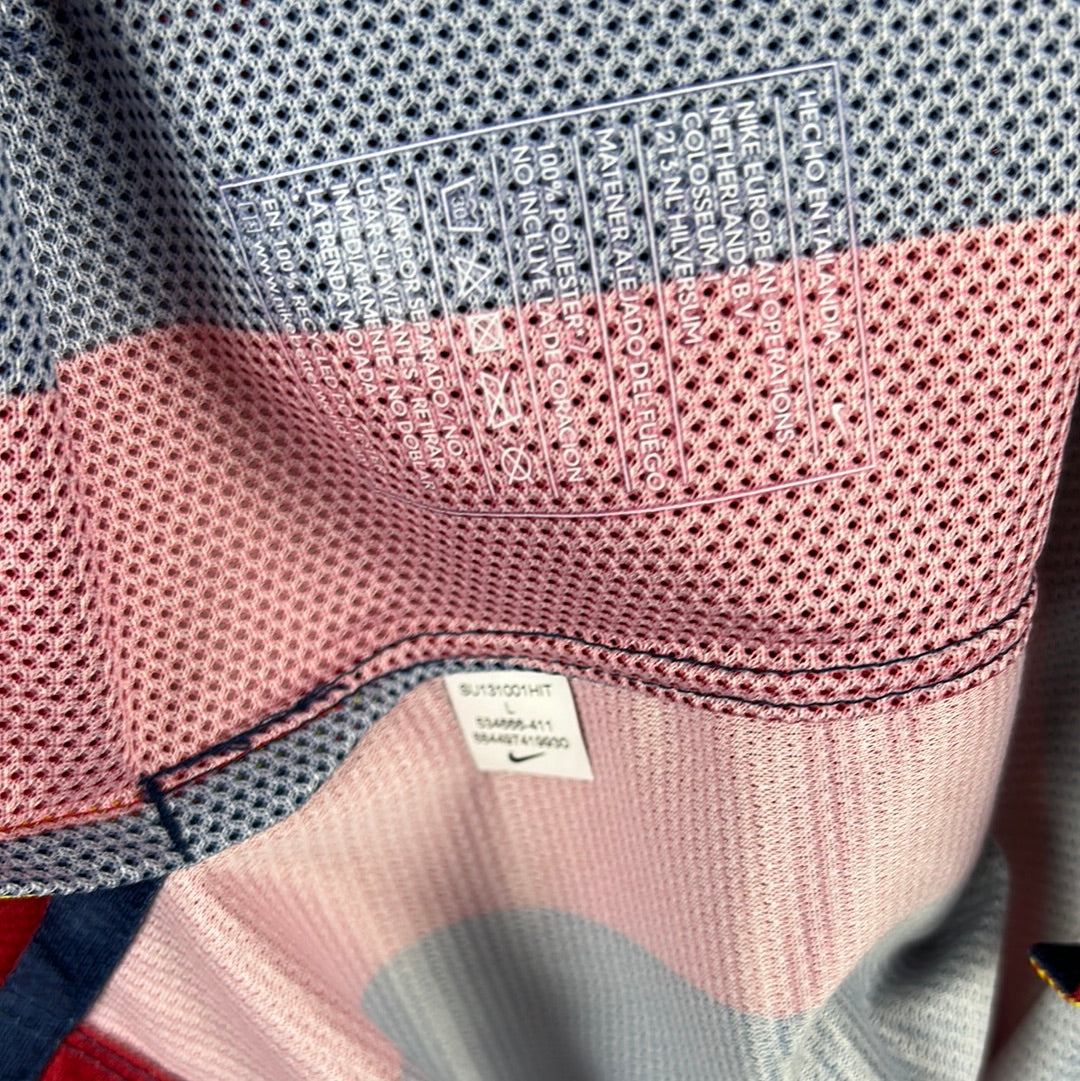 Barcelona 2013/2014 Player Issue Home Shirt - Sergio 16 - Long Sleeve