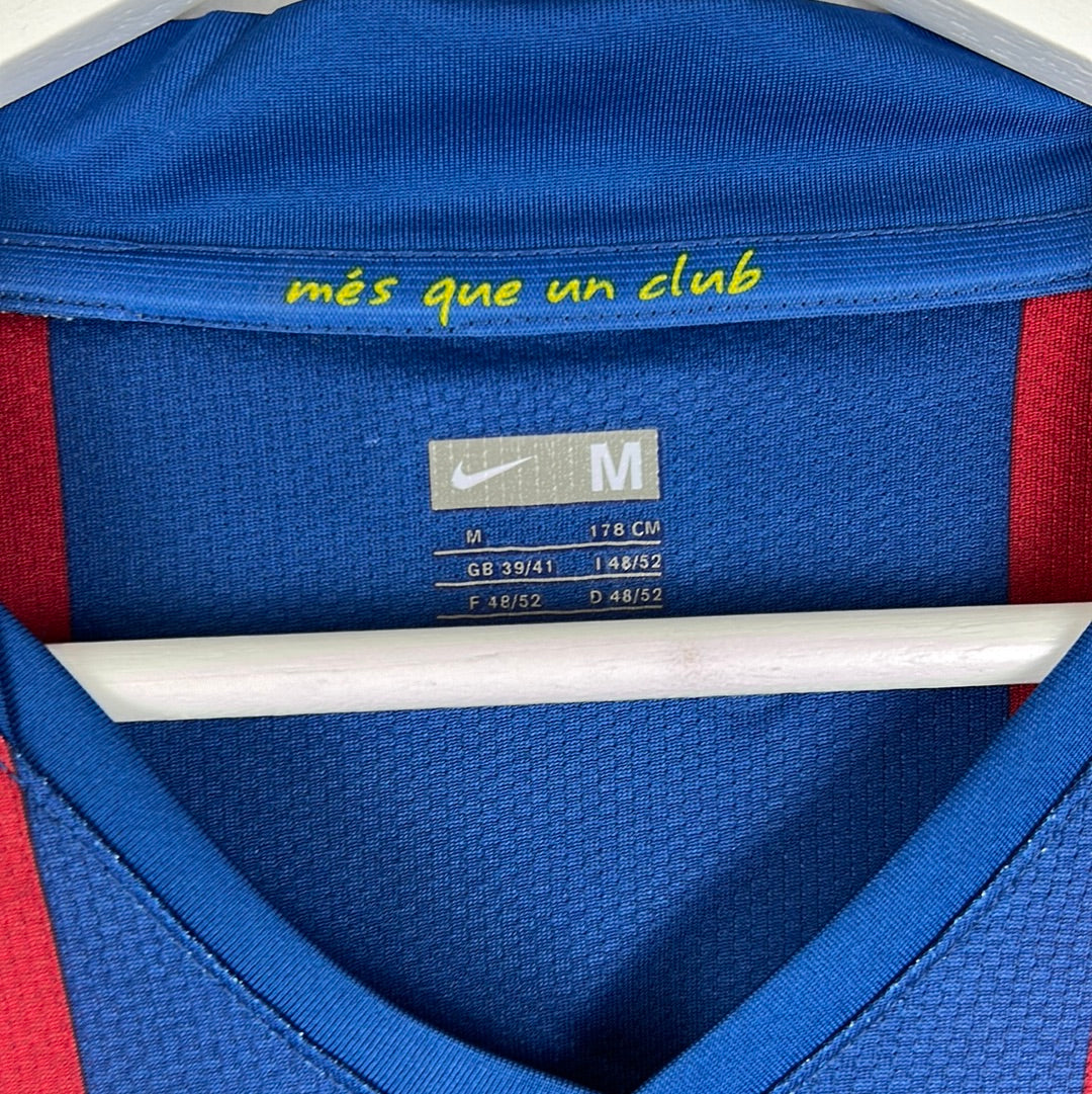Barcelona 2007/2008 Player Issue Home Shirt - Bojan 27 - Long Sleeve