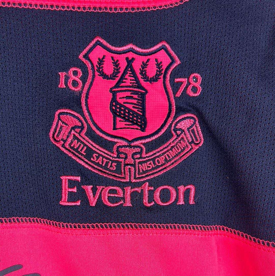 Match Worn Everton 2010/2011 Away Shirt - Lous Saha 8 - COA
