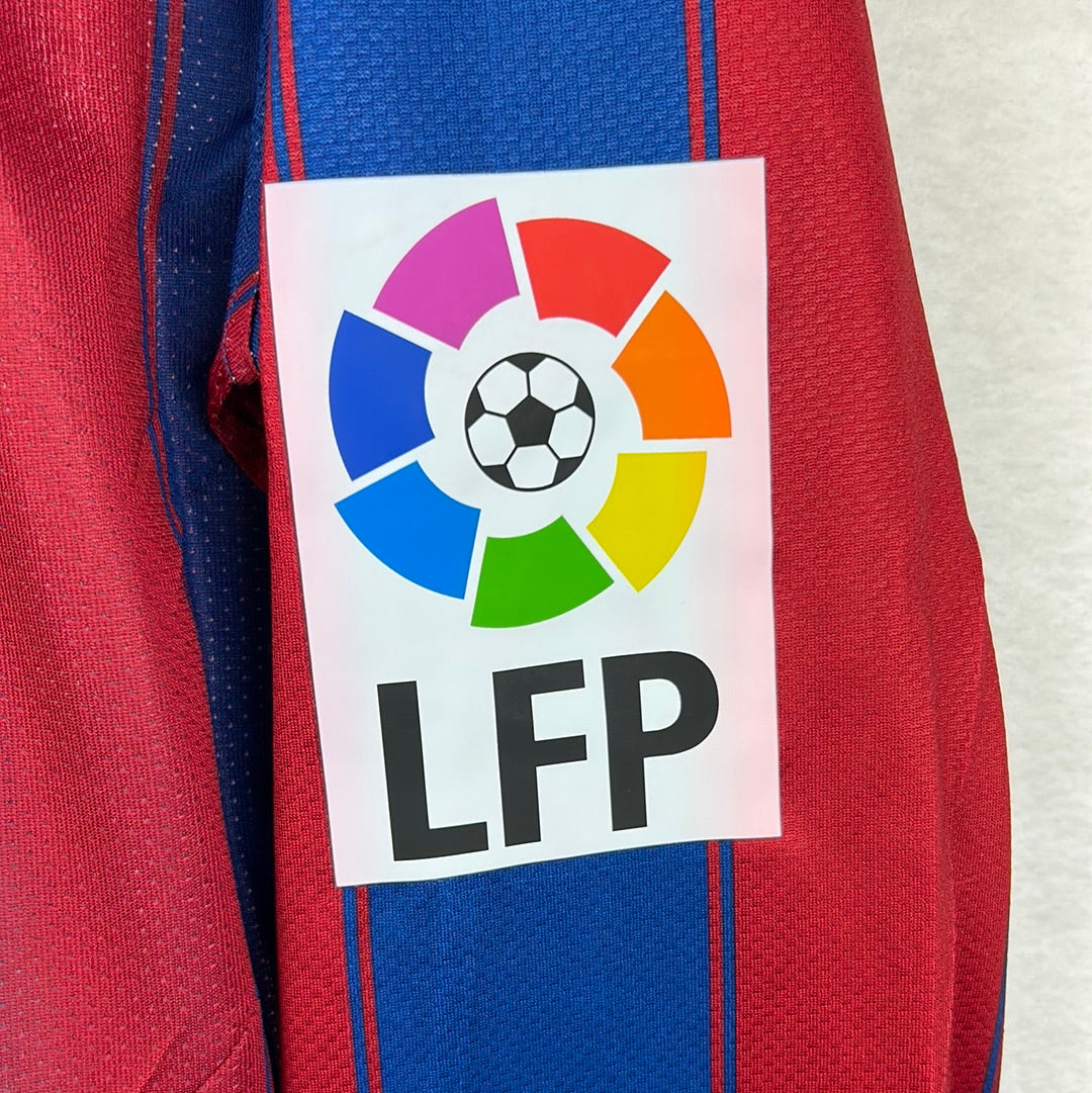 Barcelona 2009/2010 Player Issue Home Shirt - Pique 3 - Long Sleeve