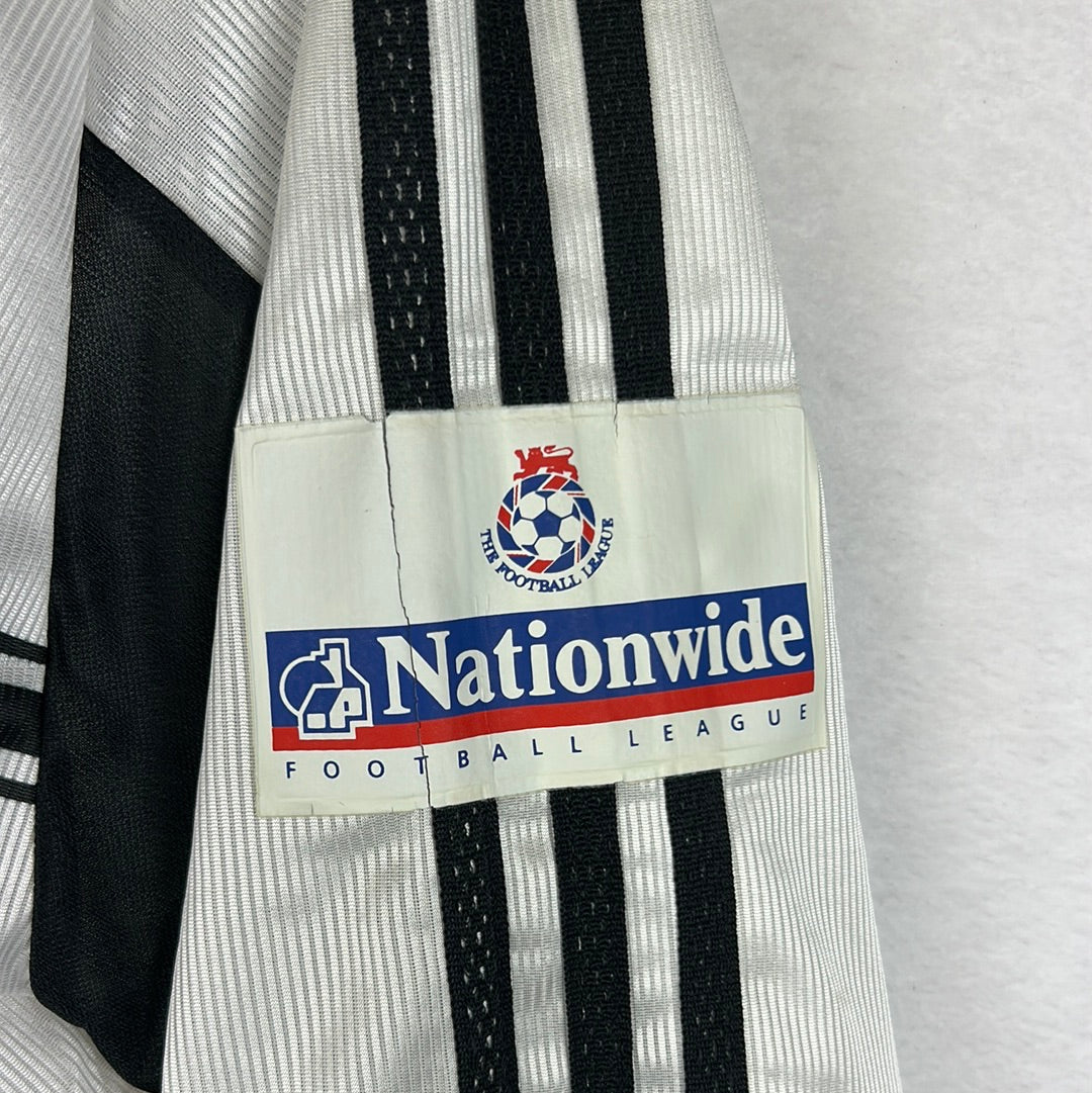 Fulham 1999-2000 Match Issued Home Shirt - Sahnoun 9 - Long Sleeve