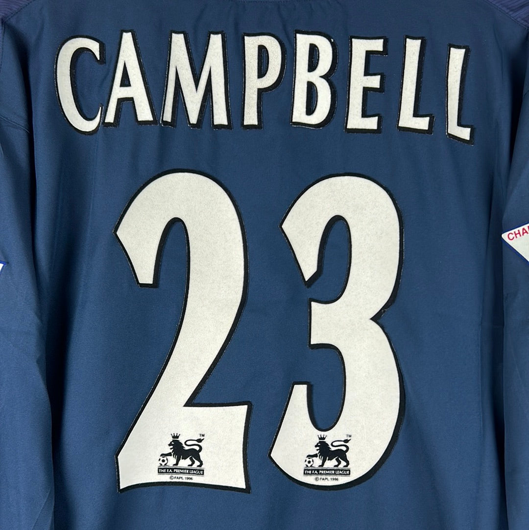 Arsenal 2003/2004 Player Issue Away Shirt - Campbell 23