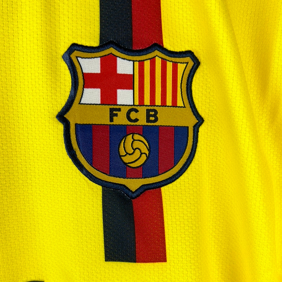 Barcelona 2009/2010 Player Issue Third Shirt - Abidal 22 - CL - Long Sleeve