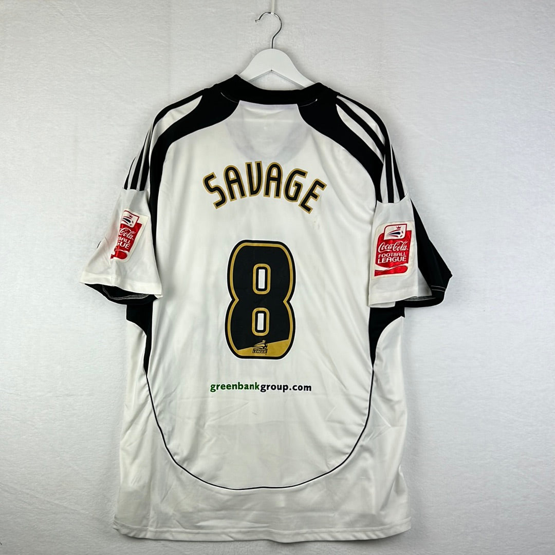 Derby County 2008/2009 Player Issue/ Match Worn Home Shirt - Savage 8