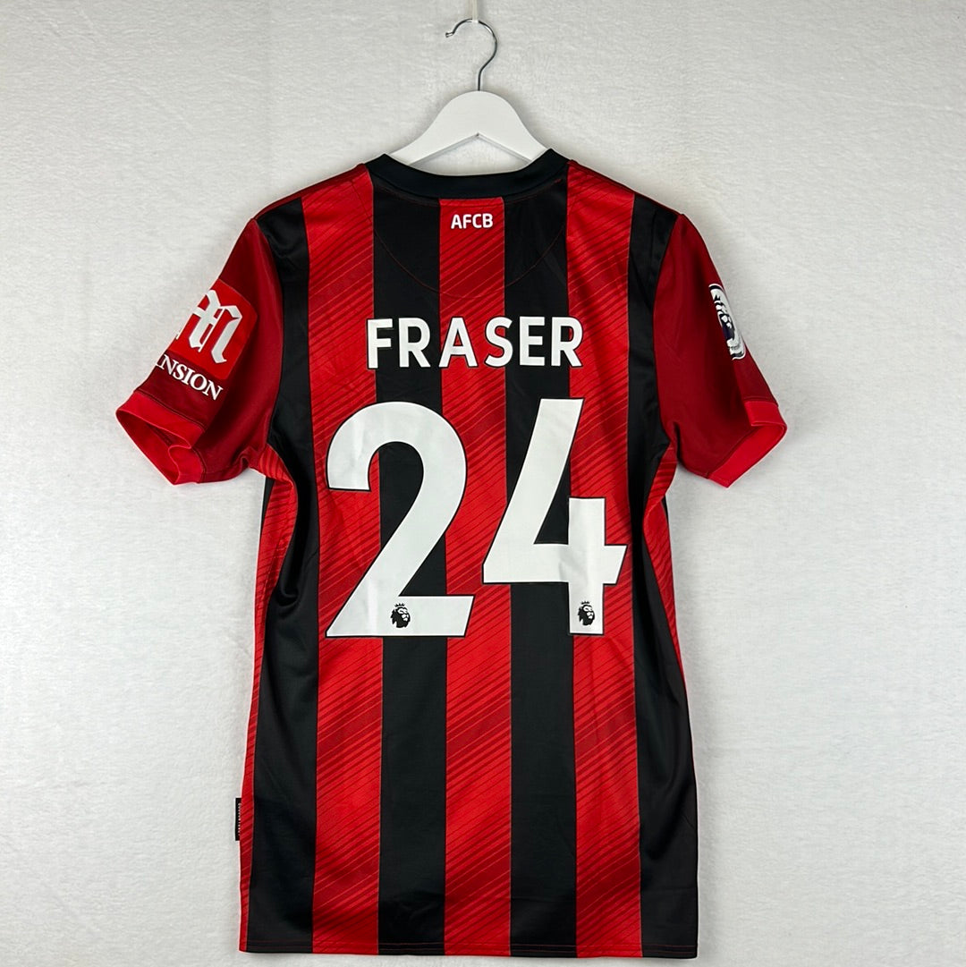 Bournemouth 2019/2020 Match Worn/ Issued Home Shirt - Fraser 24
