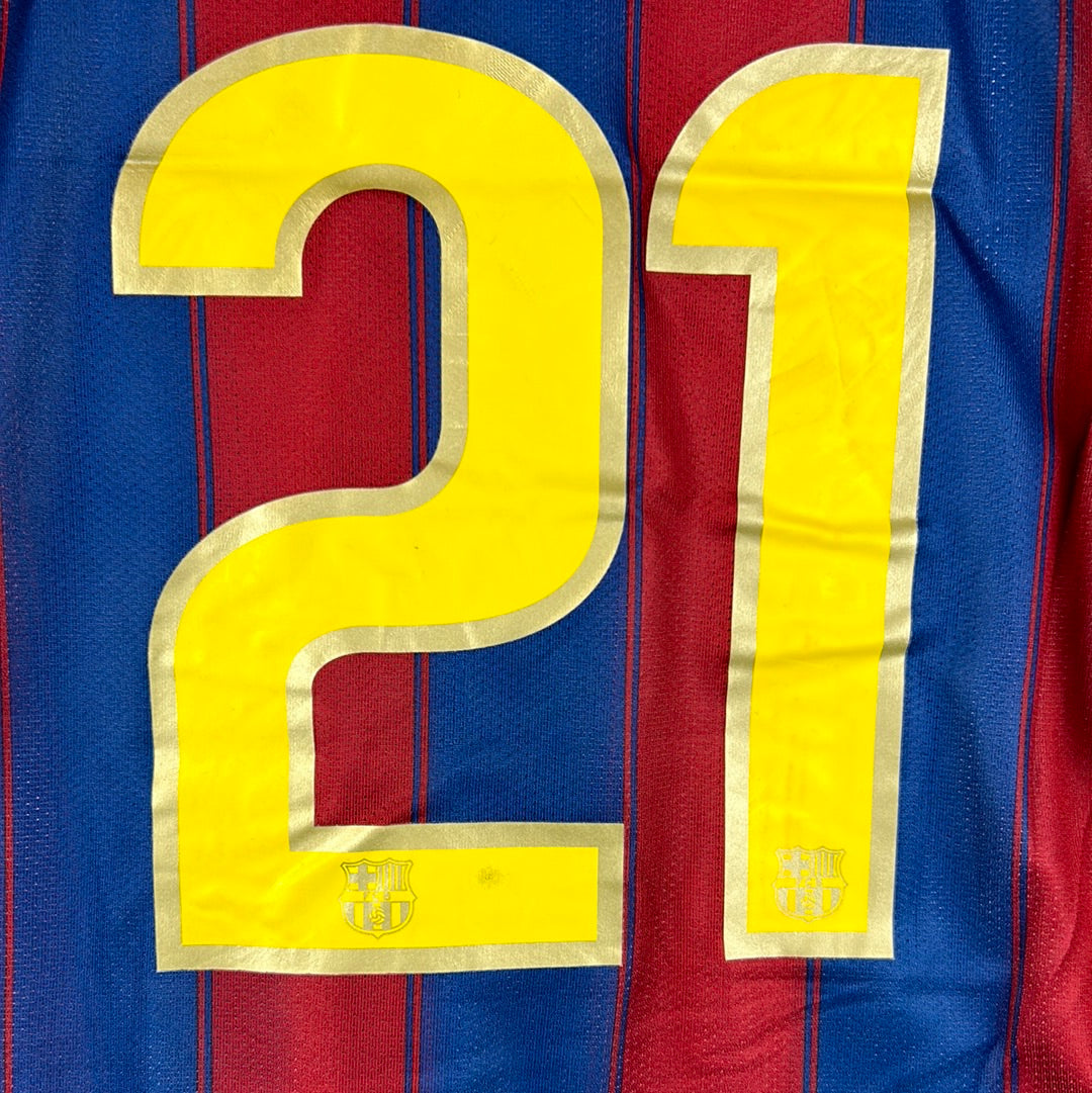 Barcelona 2009/2010 Player Issue Home Shirt - Chygrynskiy 22