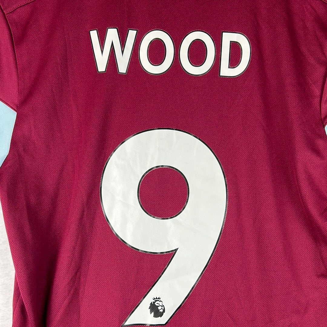 Burnley 2020/2021 Match Worn/ Issued Away Shirt - Wood 9