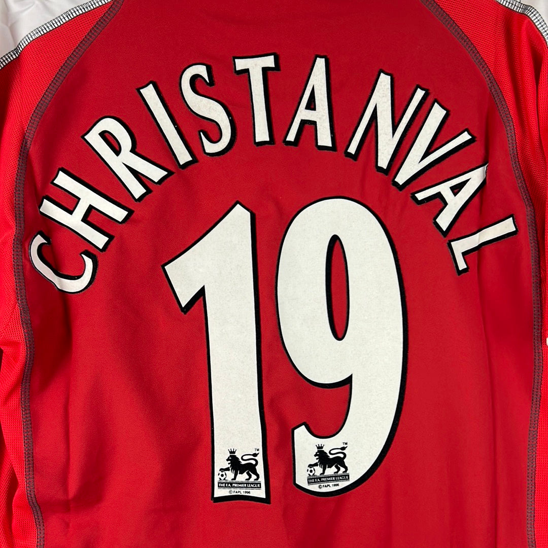 Fulham 2005/2006 Match Worn/Issued Away Shirt -Christanval 19