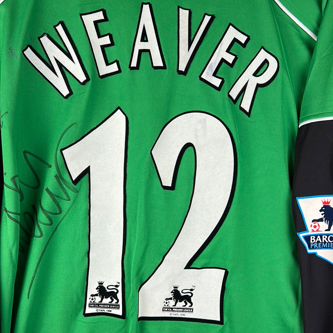 Manchester City 2004-2005 Player Issue Goalkeeper Shirt - Weaver 12