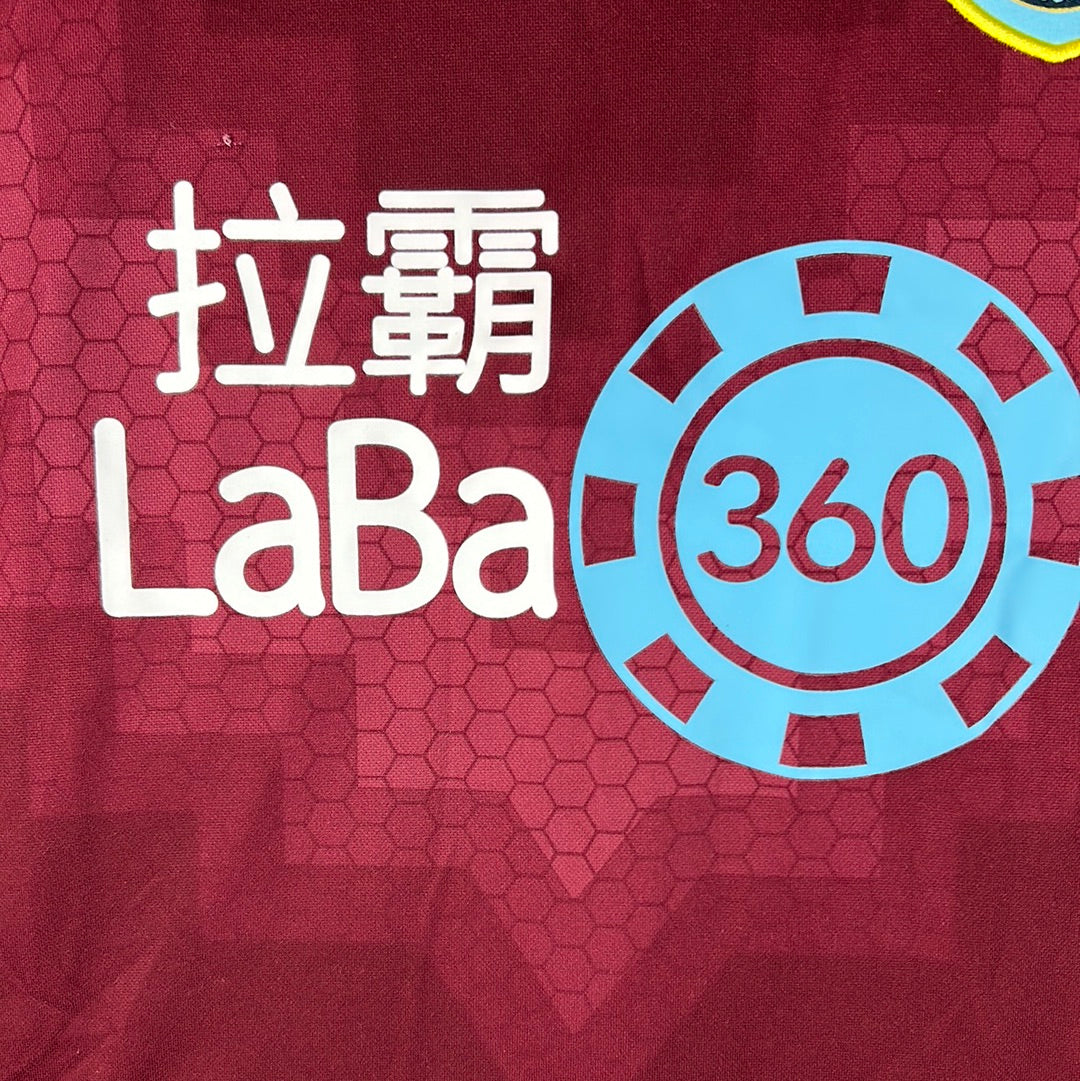Burnley 2018/2019 Match Worn/ Issued Home Shirt - Hendrick 13