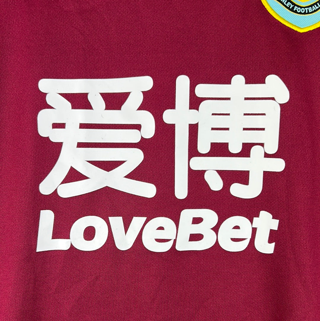 Burnley 2020/2021 Match Worn/ Issued Away Shirt - Wood 9
