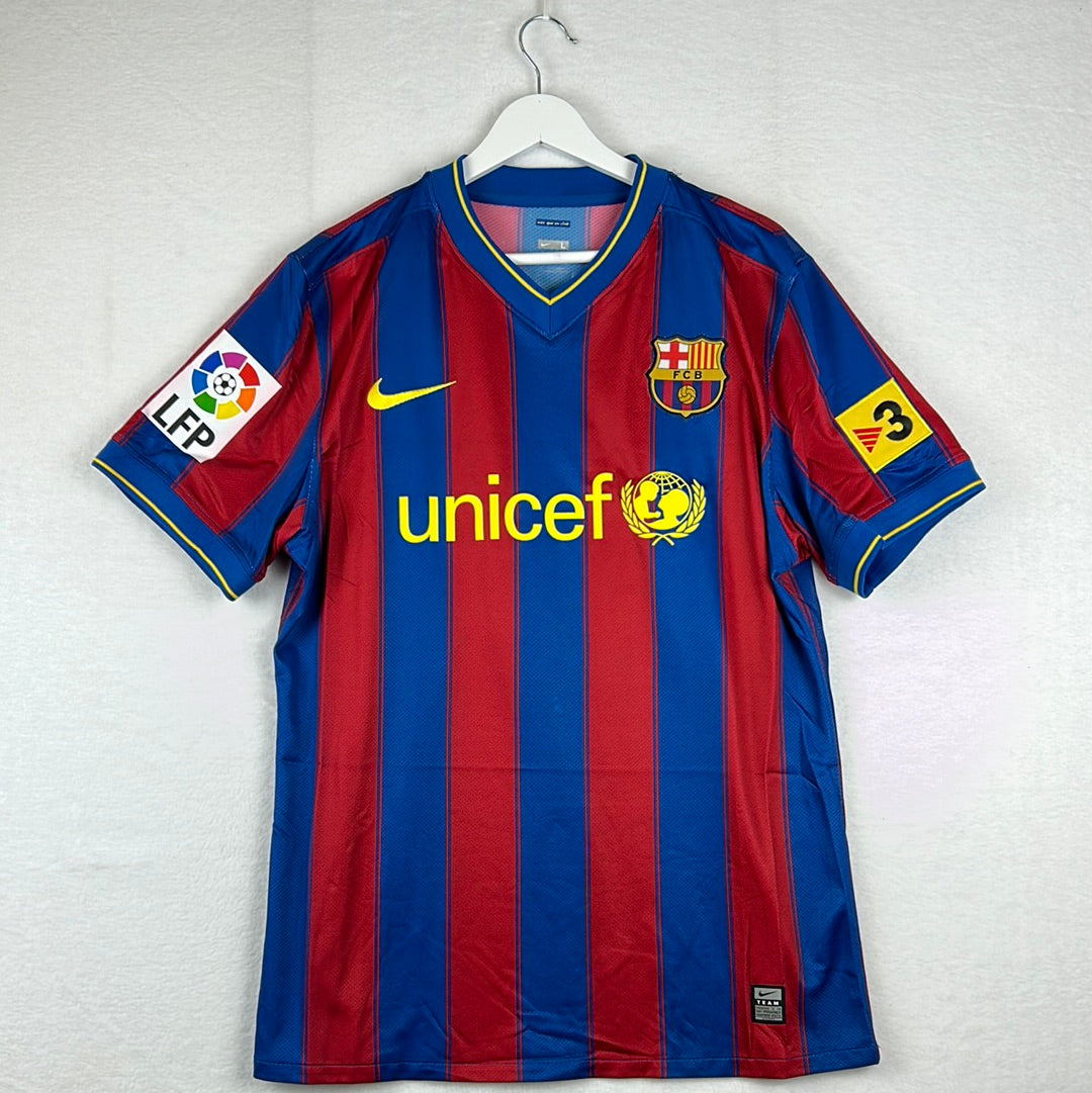 Barcelona 2009/2010 Player Issue Home Shirt - Abidal 22