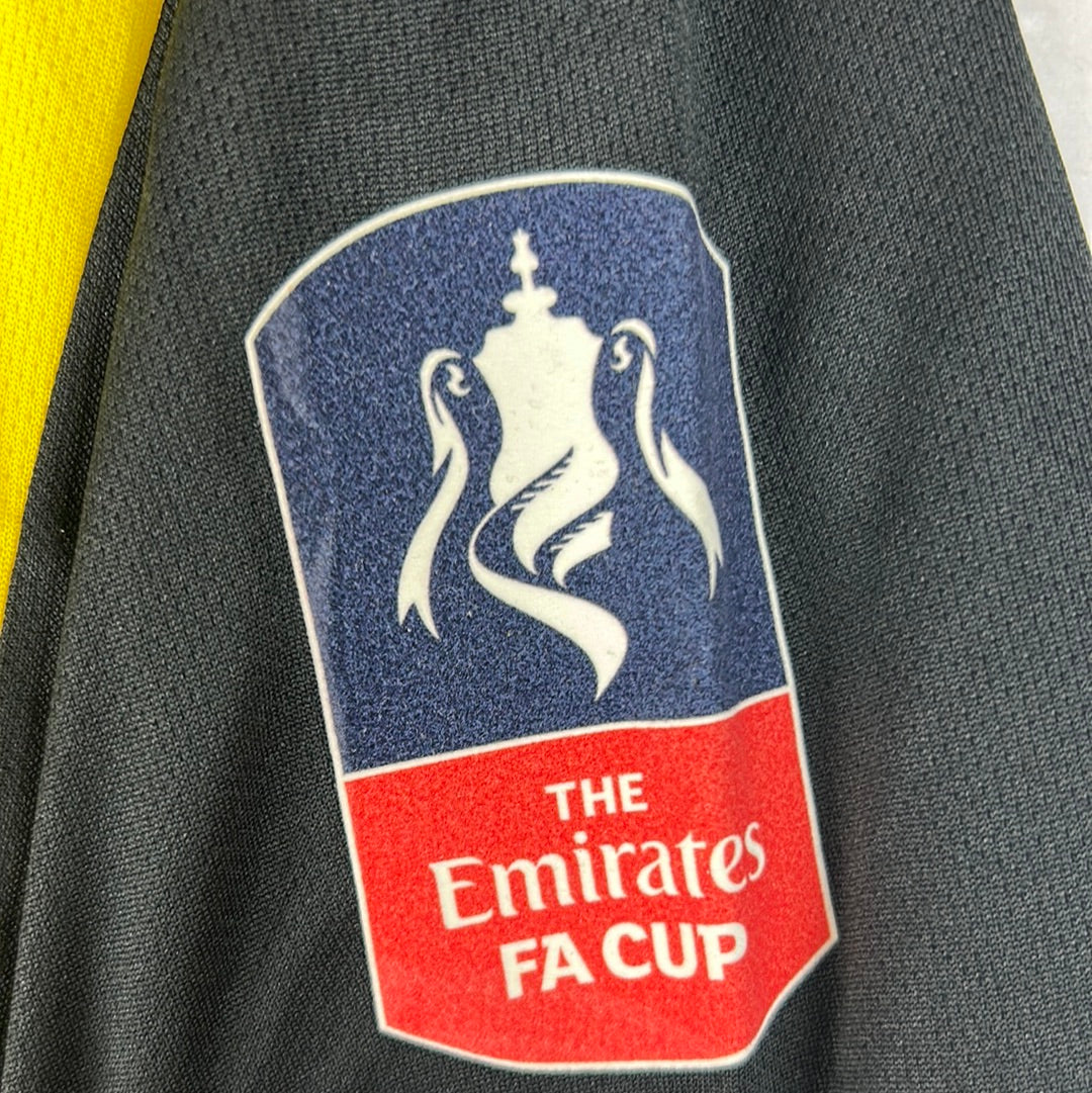 Watford 2019/2020 Match Worn/ Issued Home Shirt - Gray 18