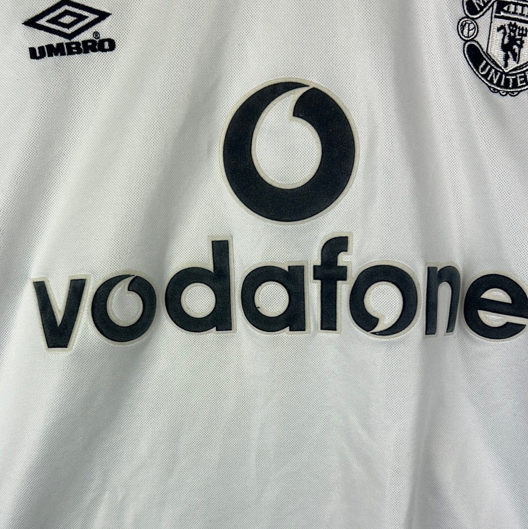 Manchester United 2000/2001 Player Issue Training Shirt - Solskjaer - Large