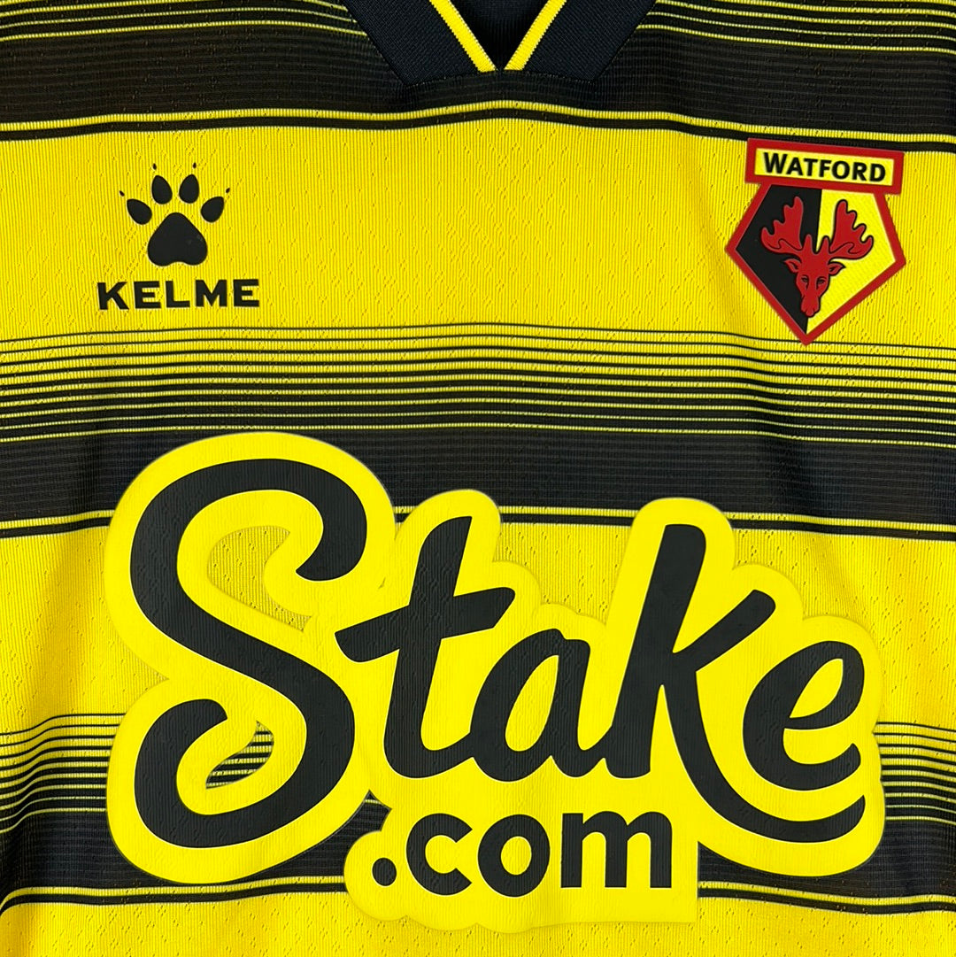 Watford 2021/2022 Match Worn Home Shirt - Sarr 9