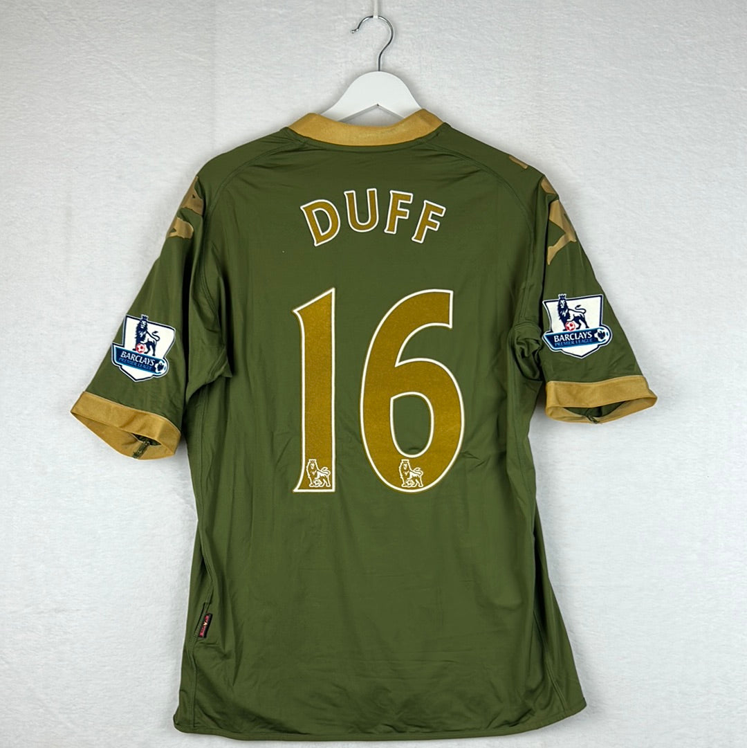 Fulham 2010/2011 Match Worn Third Shirt - Duff 16 - Poppy Shirt