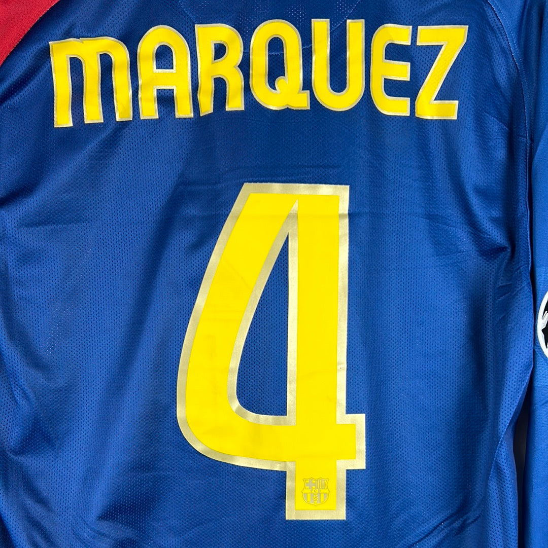 Barcelona 2008/2009 Player Issue Champions League Home Shirt - Marquez 4