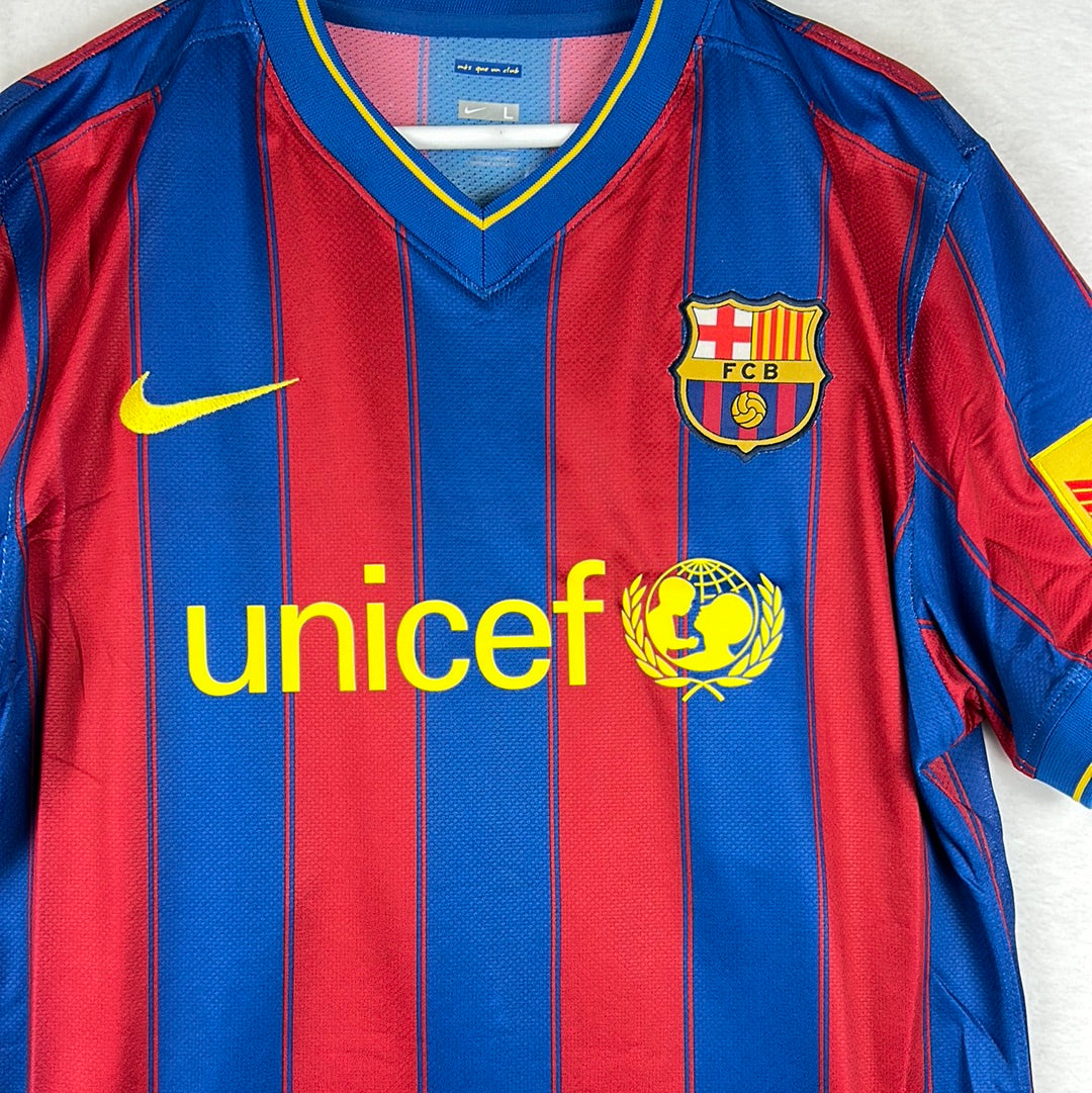 Barcelona 2009/2010 Player Issue Home Shirt - Abidal 22