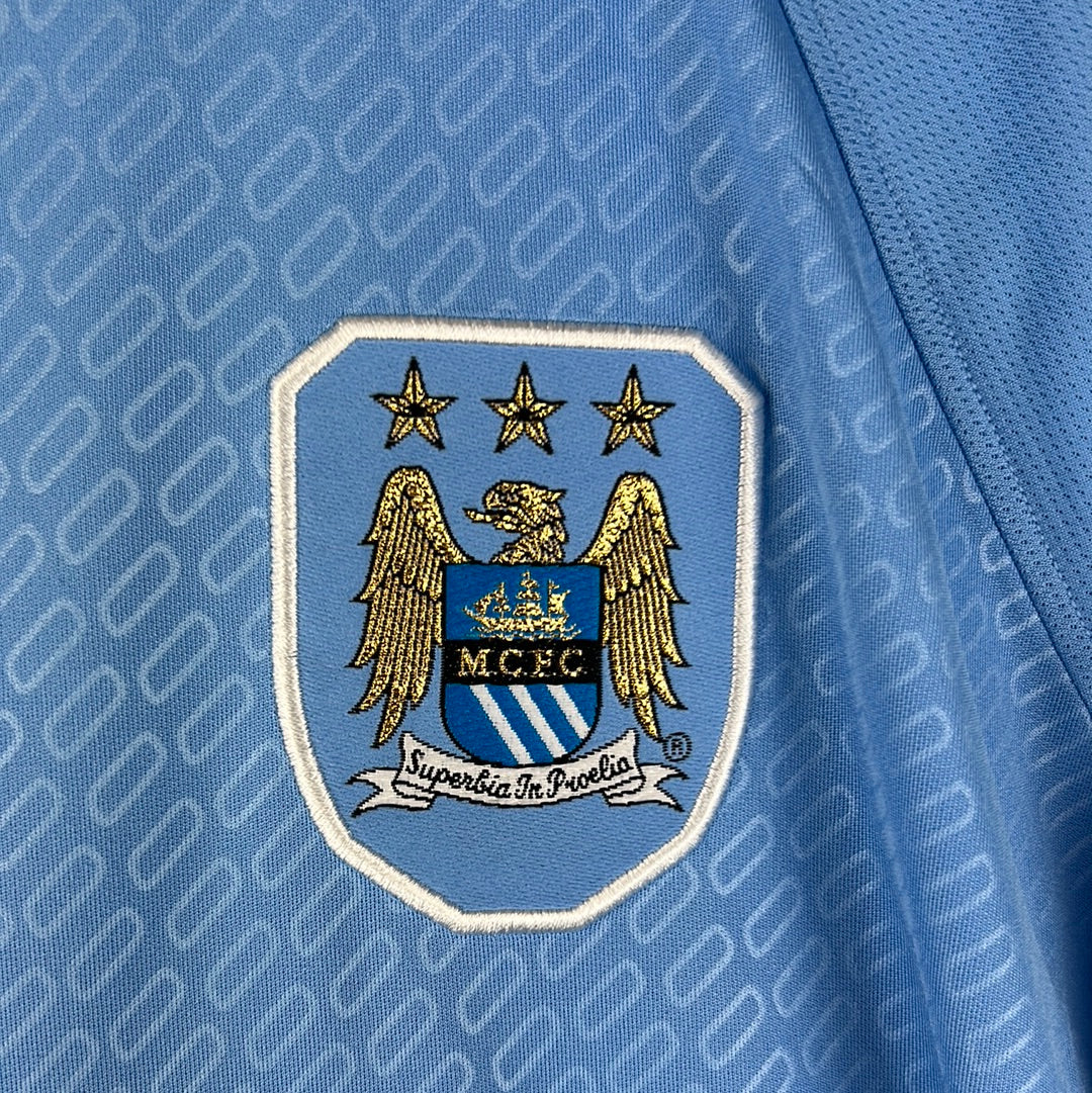 Manchester City 2004-2005 Player Issue Home Shirt - Distin 5