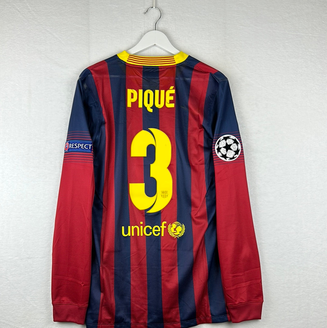 FC BARCELONA 2013 2014 HOME FOOTBALL SHIRT JERSEY CAMISETA MAILLOT MAGLIA  PIQUE