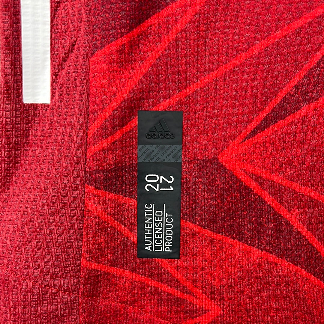 Arsenal 2020-2021 Player/Match Issue Home Shirt - Aubameyang 14