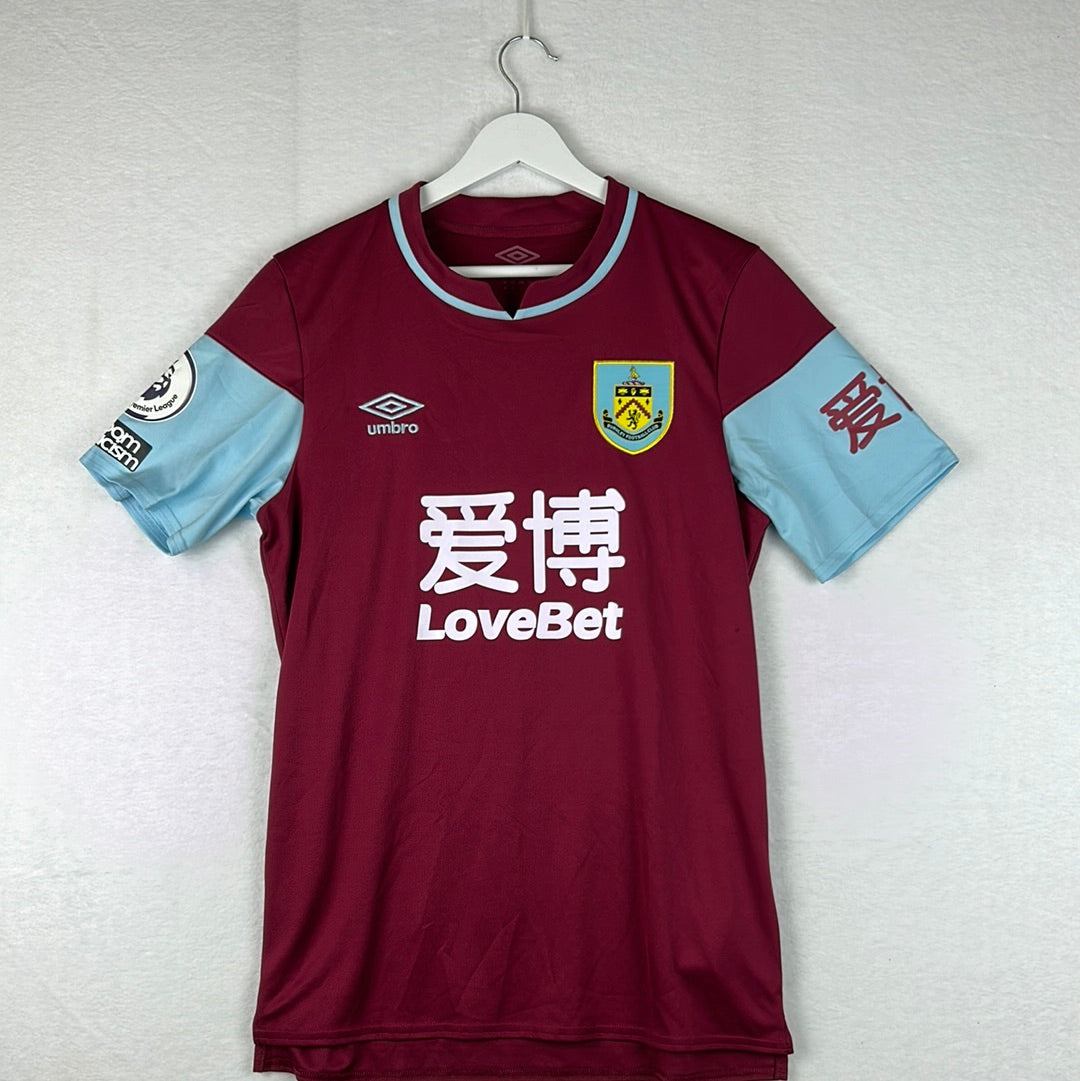 Burnley 2020/2021 Match Worn/ Issued Away Shirt - Wood 9