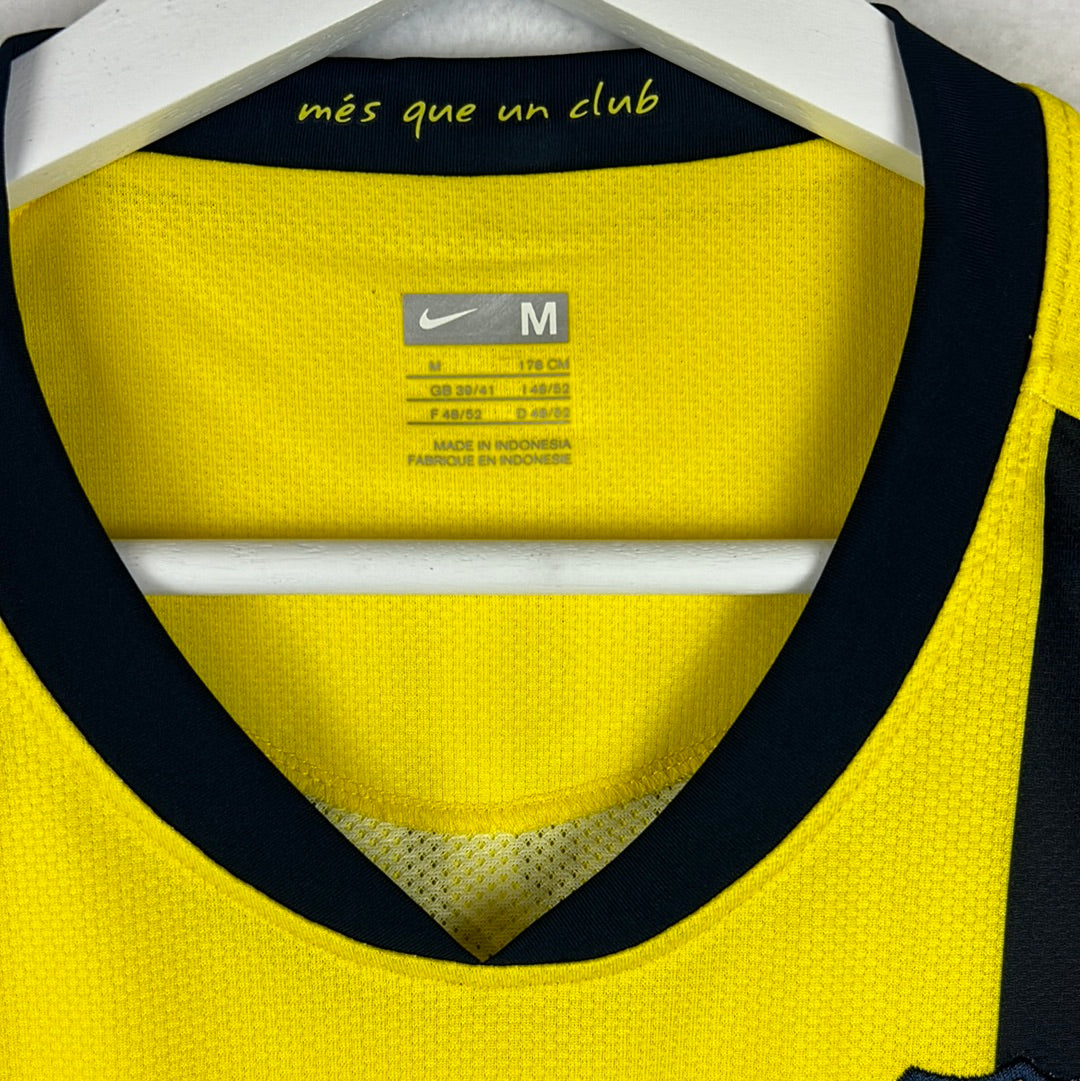Barcelona 2008/2009 Player Issue Away Shirt - Sylvinho 16 - Long Sleeve