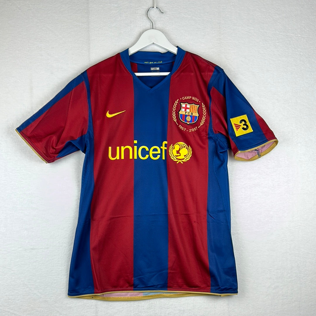 Barcelona 2007/2008 Player Issue Home Shirt - Milito 3