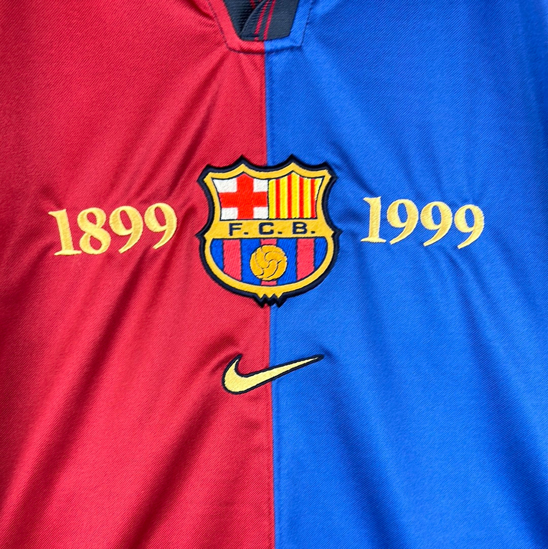 Barcelona 1999/2000 Player Issue Home Shirt - Dani 19