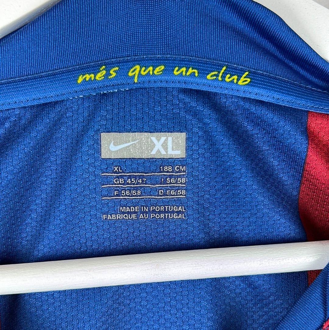 Barcelona 2007/2008 Player Issue Home Shirt - Toure Yaya 24 - Champions League