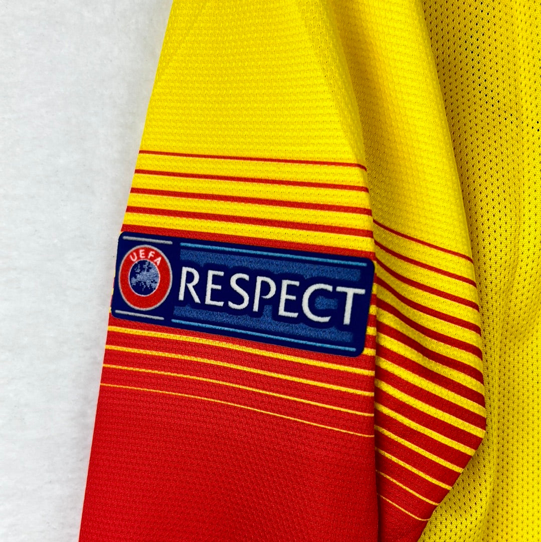 Barcelona 2013/2014 Player Issue Away Shirt - Alexis 9 - Champions League - Long Sleeve
