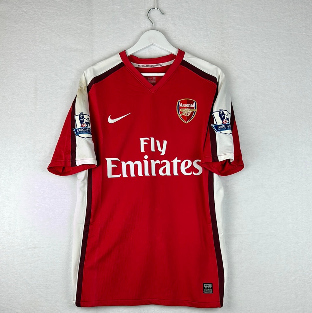Arsenal 2008/2009 Match Worn Home Shirt -Front