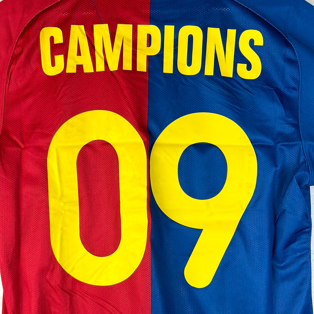 Barcelona 2008/2009 Player Issue Home Shirt - Champions 09