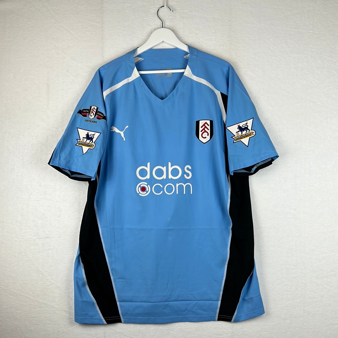 Fulham 2004/2005 Match Worn/ Isssed Away Shirt - Goma 24