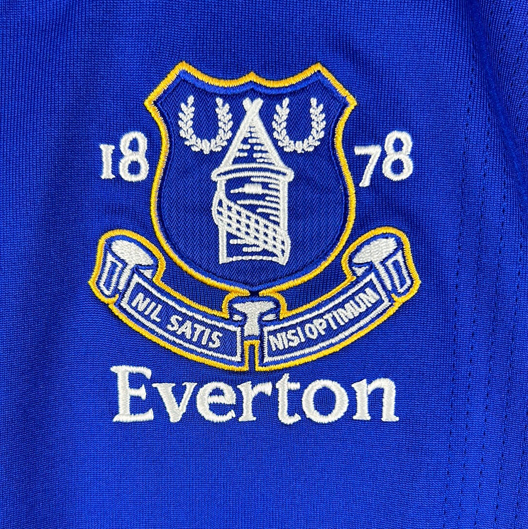 Everton 2007-2008 Player Issue Home Shirt - Yobo 4 - Long Sleeve